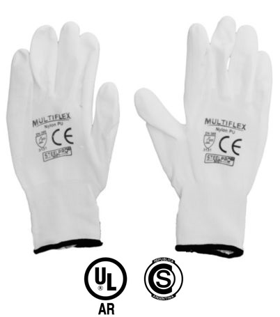 steelpro-guante-multiflex-nylon-PU Guante Steelpro Multiflex Nylon PU Blanco - Imagen 2