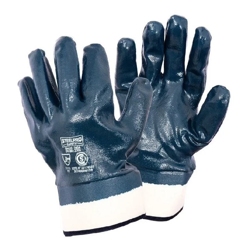 steelpro-guante-nitrilo-lona Guante Nitrilo Steelpro Puño de Lona - Imagen 1