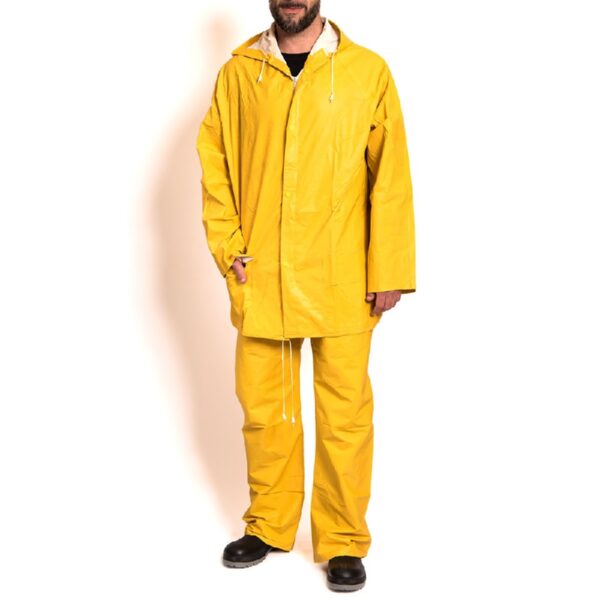 Traje de PVC Amarillo para Lluvia con capucha XP-300 alaska