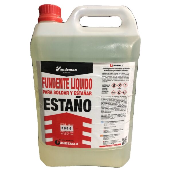 Decapante Fundemax liquido para estañar x 5000 cc.